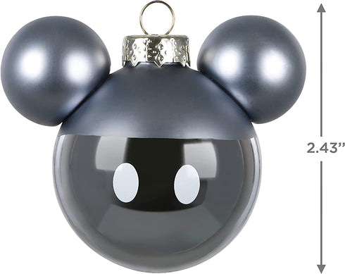 Hallmark Keepsake Glass Christmas Ornaments, Disney Mickey Mouse, Set of 6, Multi Color