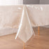 UMINEUX Clear Plastic Tablecloth Protector Heavy Duty Vinyl Table Cover 100% Waterproof Oil Proof Wipeable for Indoor Outdoor Dining Table Use(54x120 Inch, Rectangle)
