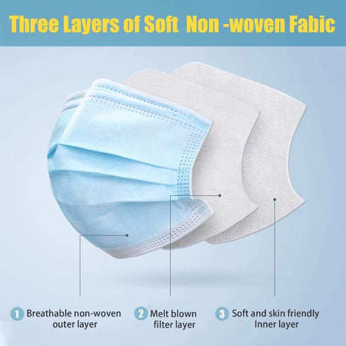 50PCS Disposable Face Mask for Women,Fashion Flowers Printed Dust Masks ,Fancy Cute Breathable Face Masks ,Safety Facial Mouth Covers
