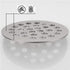 VOURUNA 4-Inch Screw-in Shower Drainer Cover Replacement Floor Strainer Floor Drain Brushed Nickel