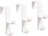 iDesign BPA-Free Plastic Over-The-Door Double Storage Hooks - 1" x 4.5" x 3", White (Pack of 3)