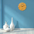 UPTARD Wood Carved Analog Battery Operated 12 inch Wall Clock Silent Wooden Quartz Wall Clock for Living Room Decor Sweep Movement Rustic Decorative Non Ticking Wall Clock for Home, Office, Kitchen