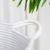 INDRESSME Large Cotton Rope Basket 14.2'' x 13.4'' x 16.2'' Baby Laundry Toy Basket Storage Kids Tall Woven Basket Blanket Nursery Hamper Bin
