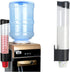 IWNTWY Cup Dispenser Pull Type Paper Water Disposable Automatic Remover Cup Holder for Home Office Hospital (Black, Medium)