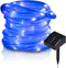 lychee Solar Rope Lights Outdoor 16.5ft 50LED Waterproof Solar Power String w/ Light Outdoor Rope Lights Ideal for Home Garden Party Wedding Decoration (Blue)