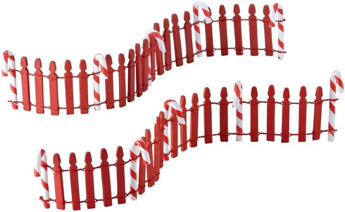 Department 56 Accessories for Villages Peppermint Fence General Accessory, 2.01 inch (Set of 2)