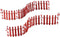 Department 56 Accessories for Villages Peppermint Fence General Accessory, 2.01 inch (Set of 2)