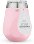 HOST REVIVE Travel Vacuum Insulated Wine and Drink Tumbler with Lid Stainless Steel, 10 oz, Pink