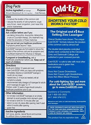 Cold-EEZE Cold Remedy Lozenges Cherry, 18 Count