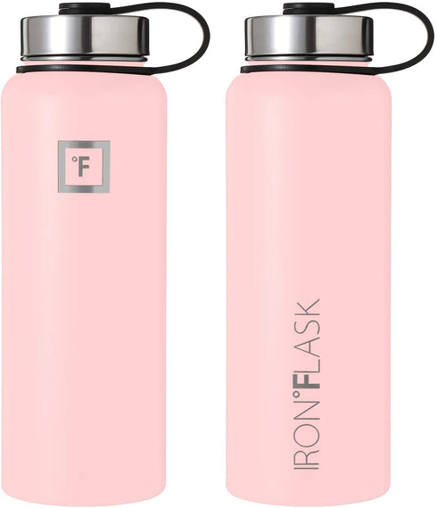 Iron Flask Sports Water Bottle - 18 Oz, 3 Lids (Straw Lid), Leak Proof, Vacuum Insulated Stainless Steel, Double Walled, Thermo Mug, Metal Canteen