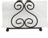 Home Basics Scroll Collection Steel Napkin Holder Freestanding Tissue Dispenser Organizer for Kitchen Countertop, Durable, Sturdy, Home Décor, Bronze
