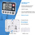 HomeMall Digital Dual Kitchen Timer, Cooking Timer, Dual Count Up ? Down Timer with Magnetic Back, Large Display, Adjustable Volume and Flashing Alarm Light, ON/Off Switch Stopwatch, Battery Included