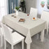 MikiUp Faux Linen Rectangle Tablecloth - Waterproof and Washable Slubby Texture Wrinkle Table Cloth, Indoor Table Cover for Kitchen Party and Banquets (58 x 84 inch, Ivory)