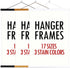 Ywlake Magnetic Poster Hanger, 20x28 20 x 30 20x24 Poster Frame Wood Wooden Magnet Print Posters Dowel Scroll Hanger Hangers Hanging Kit for Walls Map Canvas Artwork (Black, 20")