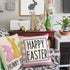 Easter Pillow Covers 18x18 Set of 4 Easter Decorations for Home Bunny Treats Hello Peeps Pink Stripes Pillows Easter Decorative Throw Pillows Spring Easter Farmhouse Decor A474-18
