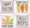 Easter Pillow Covers 18x18 Set of 4 Easter Decorations for Home Bunny Treats Hello Peeps Pink Stripes Pillows Easter Decorative Throw Pillows Spring Easter Farmhouse Decor A474-18