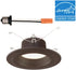 Designers Fountain EVL6733CBZ30 Bronze Trim Integrated LED Recessed Ceiling Light, 3000K, 90 Cri, 670 Lm, 5/6 inches