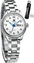 OLEVS Women Watches Gold Silver Stainless Steel Waterproof Analog Large Easy Reader Day Date Watches