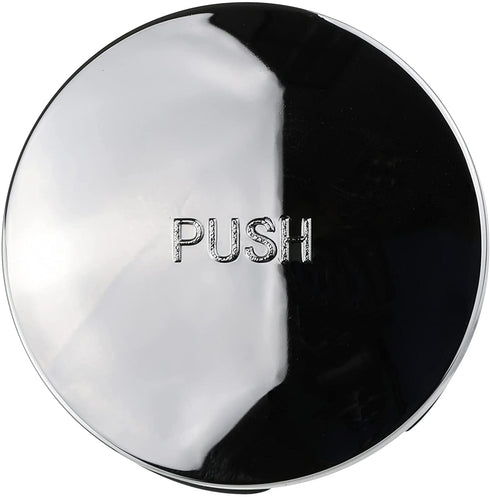 DANCO Universal Touch-Toe Push Button Tub Stopper, Chrome, 2 inch x 2-1/4 inch, 1-Pack (80811)