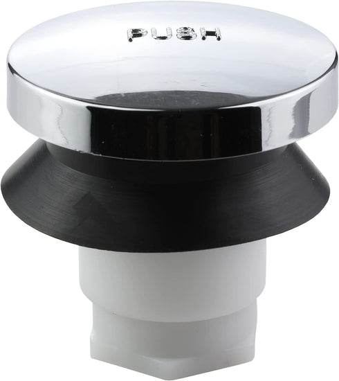 DANCO Universal Touch-Toe Push Button Tub Stopper, Chrome, 2 inch x 2-1/4 inch, 1-Pack (80811)