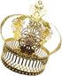 Cabilock Christmas Cake Crown Shape Cake Decor Baking Dessert Decor Party Supplies (Golden)