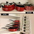 Evelots Pot Lid Storage-Cabinet Door/Wall-Organizer-6 Pot/Pan Covers-No Scratch