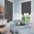 SEEYE Blackout Temporary Blinds Cordless Shades Fabric Pleated Fabric Shade Easy to Cut and Install, 48" W x 72" L - 1 Pack, Black?with 2 Clips