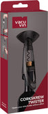 Vacu Vin Twister Corkscrew with Bottle Grip - Black