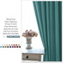 PONY DANCE Rod Pocket Curtains - 42 x 54 inches Sea Teal Blackout Curtain Panels Window Covering Thermal Insulated Light Block for Kitchen Bathroom Privacy Protect Drapes, 2 Pieces
