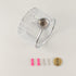Tissue Paper Basket Shelf Brass for Bathroom Organizers and Storage Shampoo Soap Holder Wall-Mounted Polished Chrome