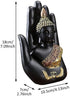 Resin Palm Buddha Statue?Buddha Sitting in Hand Statue,Meditating Thai Buddha,Home Decoration Buddha Statue?Suitable for Hallway, Bedroom, Living Room and Other Places