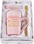 Gifts for Grandma - I'm a Grandma, What's Your SuperPower - Funny Birthday Gifts for Grandma - Grandma Coffee Mug - Grandma Gifts - 14Oz Pink Marble Mug with Gift Box Spoon Coaster