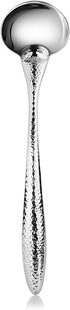 New Star Foodservice Mars Collection Stainless Steel 18/8 Hammered Hollow Handle Soup ladle, 10.2-Inch, 1.2-Ounce