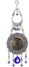 Blue Evil Eye, Turkish Blue Beads Amulet Delicate Blue Glass Ornament Home Protection Wall Hanging Decor Evil Eye Decor for Good Luck