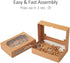 Yotruth 8x5.3x2" Pastry and Cookie Gift Box Bakery Craft Brown Treat Box Pop-up Easy Assembly With Clear Display Window 24 Pack