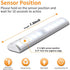 Kuled 10-led Wireless Motion Sensing Stick-on Anywhere Step LED Light Bar with Magnetic Strip, Pure White, 3-Pack