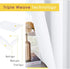 NICETOWN Curtain Panels for Bedroom - Home Decoration Solid Grommet Draperies / Drapes, Not Blackout Window Curtains for Kitchen (2 Panels, 42 by 54, White)