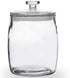 Folinstall 72 FL OZ Glass Jar with Lids, Glass Storage Canisters Great for Cereal, Candy, Sugar, Nuts, Flour, Chip and Cookies, Clear, 0.56 Gallon, 1 Pack