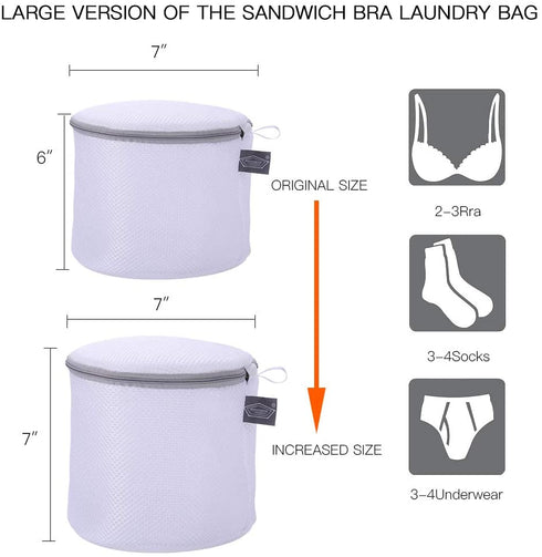 Pack of 3 Delicate Bra Washing bag - High Permeability Sandwich Fabric Lingerie Laundry Bag- Underwear Bag for Bras,socks,Panty,Undershirt