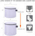 Pack of 3 Delicate Bra Washing bag - High Permeability Sandwich Fabric Lingerie Laundry Bag- Underwear Bag for Bras,socks,Panty,Undershirt