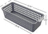 Leendines Small Plastic Storage Baskets, 6 Packs Small Office Baskets