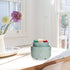ASAWASA Wax Melt Warmer Ceramic Electric ,Candle Wax Warmer Burner for Scented Wax,Candle Melter and Scentsy Warmer for Aromatherapy Spa Home Office(Cyan Hexagon Pattern)