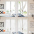 Rabbitgoo Frosted Window Film Static Cling Decorative Glass Film Anti UV Window Privacy Film Non Adhesive Window Cling Door Cover for Home Office Meeting Room, Stripe Patterns, 17.5 x 157 inches