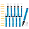 NADAMOO 10pcs Grout Pen Black with Replacement Nibs, Tile Grout Paint Pen Grout Shine Touch Up Repair Marker Tile Gap Coating to Restore and Renew The Look of Tile Grout Line
