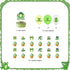 Frog Party Supplies, Cute Cartoon Frog Theme Birthday Decorations with Happy Birthday Banner, Cake Toppers, Balloons, Hanging Swirls for Boys Girls 1st Baby Shower Frog Themed Party Supplies Decor