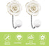 UFURMATE Coat Hooks, 2Pcs 3D Flower Ceramic Wall Coat Hook Decorative Flower Wall Mounted Hooks Single Prong Robe Hook for Hanging Scarf, Bag, Towel, Hat (Light Yellow Rose)
