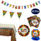 Colorful Building Blocks Party Supplies and Decoration Kit