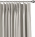 IYUEGO Pinch Pleat Solid Thermal Insulated 95% Blackout Patio Door Curtain Panel Drape for Traverse Rod and Track, Beige 52" W x 102" L (One Panel)