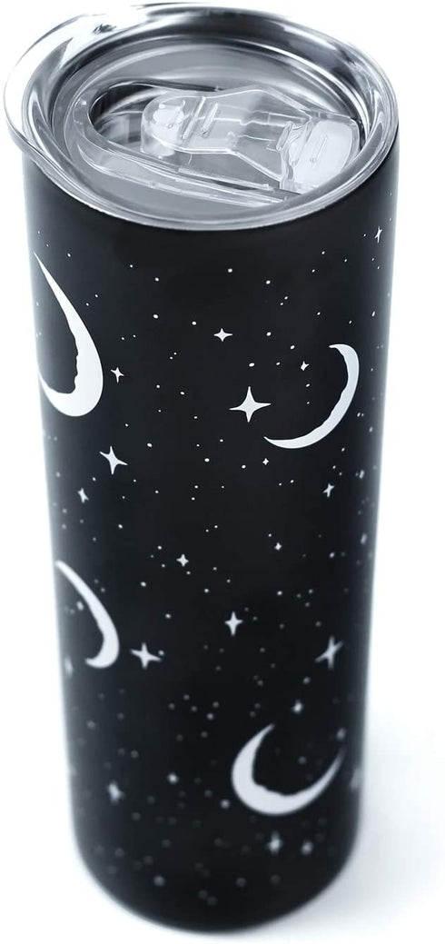 Insulated 20oz Stainless Steel Skinny Tumbler with Splashproof Lid - Vacuum Double Wall Rubber Sealed Tumblers Travel Coffee Cup Simple Modern Kitchen Decor Mug Gifts For Women Reusable Thermos 570ml