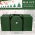 AerWo Christmas Tree Storage Bag, Extra Large Christmas Storage Containers Fits Up to 9ft Artificial Tree, Heavy-Duty Waterproof 600D Oxford Xmas Holiday Tree Bag with Card Slot(65? X 31? X 15?, Green)